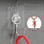 10 Packs Large Hooks For Hanging,70 X 70 X 38MM,Clear