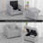 44.9"Soft  Modular Sofa Single - Very Comtable & Stylish. Matches 30.7" Ottoman With Hydraulic Lift. Ideal   & ,  Grey-1785494648