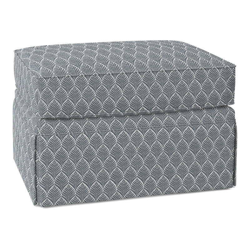 Savannah 28" Wide Rectangle Standard Ottoman, Perigold Linnaeus Indigo