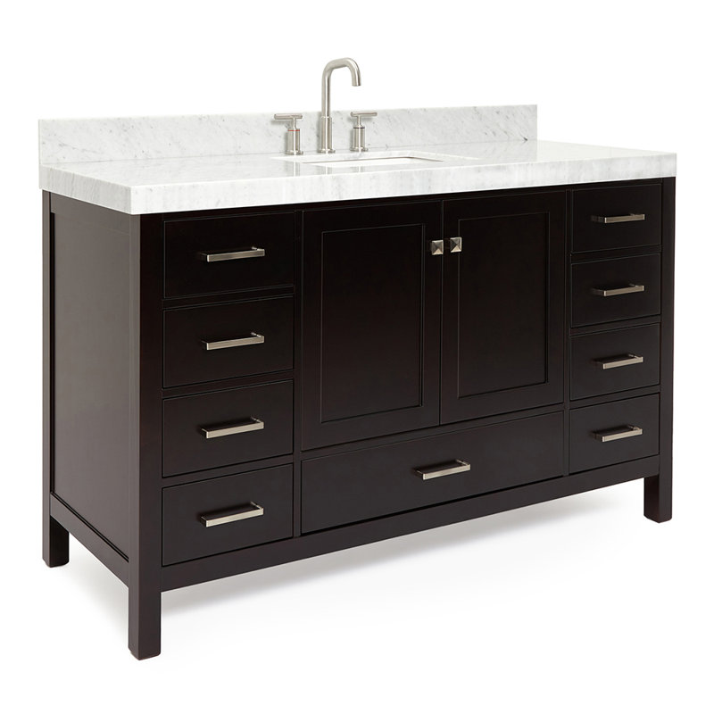 Meuble-lavabo simple 60 po Cambridge, Espresso