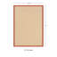 Tapis berbère beige clair fait à la main avec bordure en coton orange brûlé Nannette-591379960