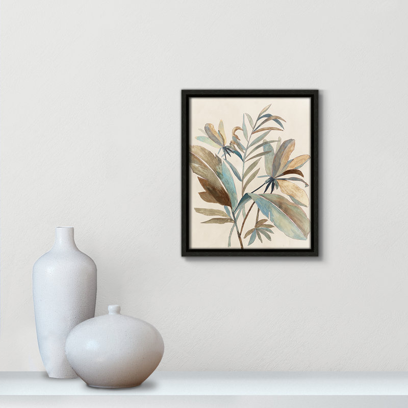 «Vintage Tropics I», art encadré à fond, H 11,5 po x l 9,5 po x P 2 po, Espresso