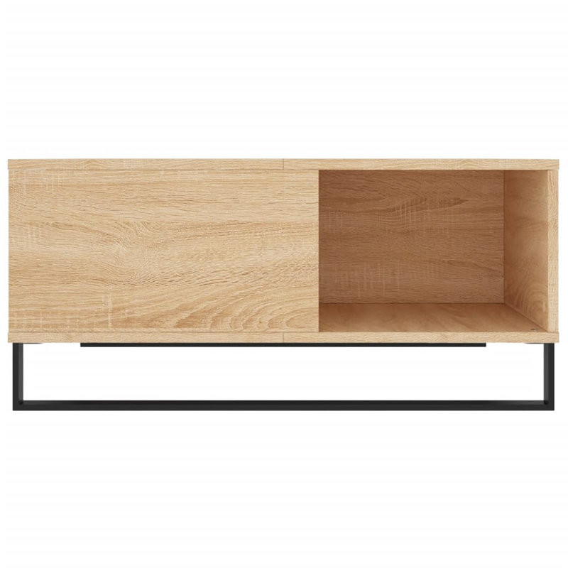 Babli Coffee Table 80x80x36.5 cm Engineered Wood, Sonoma Oak