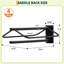 Wall Mounted Saddle Rack with Pad Bar, Heavy Duty Steel Saddle Stand Holder for Western & English Saddles, Blankets, Tack Room, Barn, Horse Stall
