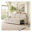 83.5" Convertible Sleeper Combo Sofa, Convertible Sofa Bed Polyester Pullout Bed with Storage Recliner and Cup Holder for Living Room, Tight Spaces-634009538