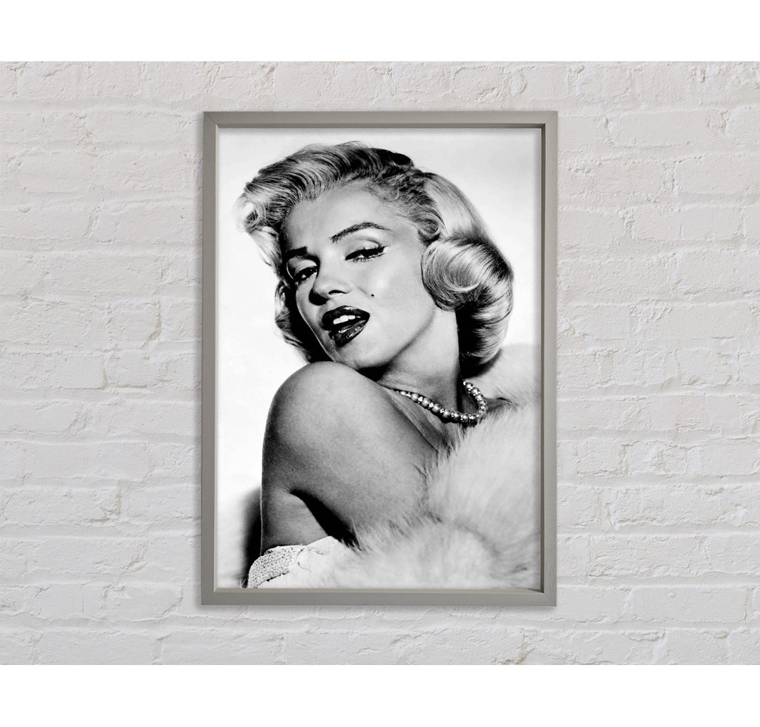 Marilyn Monroe Glamour - Einzelner Bilderrahmen Kunstdrucke auf Leinwand