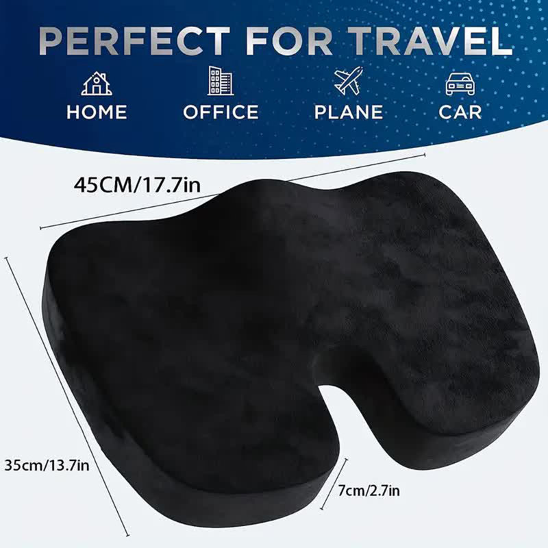 Memory Foam Cushion, Black