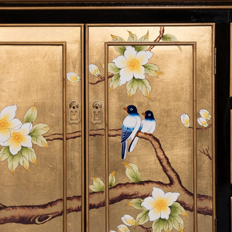 Armoire de vestibule peinte à la main