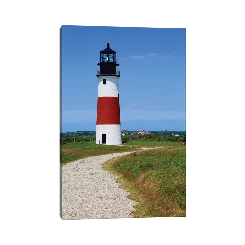 «Road to Maine Lighthouse» par Susan Vizvary - photographie sur toile tendue, H 12 po x l 8 po x P 0,75 po