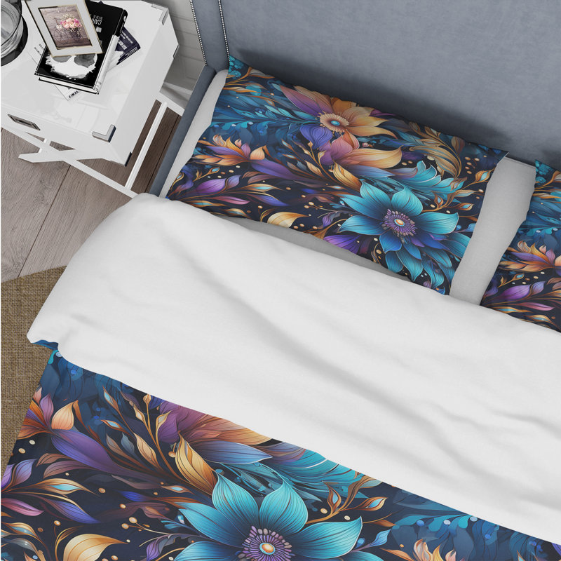 Ensemble de housse de couette Mystical Boho Boho, Housse de couette simple + 1 taie décorative stan