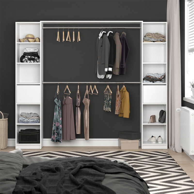 Bobbilynn 225.4cm Wide Clothes Storage System