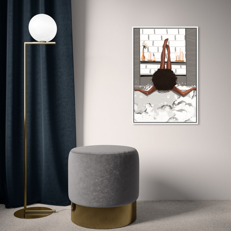 Warm Bubbles - Impression sur toile, Toile blanche encadrée, H 24 po x l 16 po