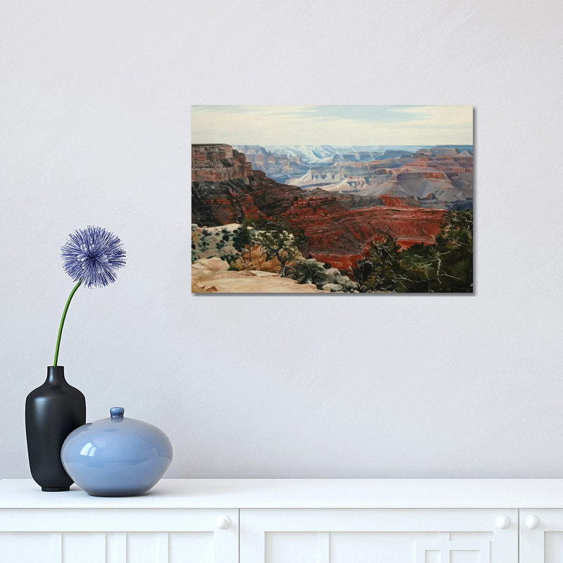 Grand Canyon In Midday Sun by Nick Savides - Print on Canvas, Wrapped Canvas, 30.48 cm H x 45.72 cm W
