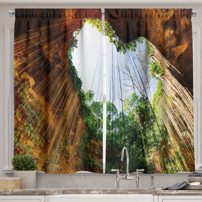 Floral Kitchen Curtain