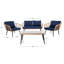 Wicker 4 - Person Patio Conversation Set with Cushions-1666480496