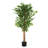 Artificial Ficus Tree With Black Plastic Pot