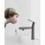Robinet de lavabo de salle de bain gris - fixation sur le comptoir, levier unique, 21 modes de débit, corrosion, sans rayures, sans empreinte digitale, aérateur amovible de style moderne à 1 trou, économie d'eau, surface à gratter, dense-124241899