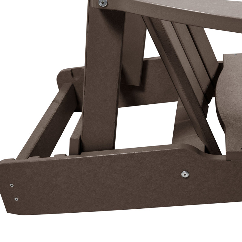 Chaise Adirondack pliante et inclinable Middiler, Brun