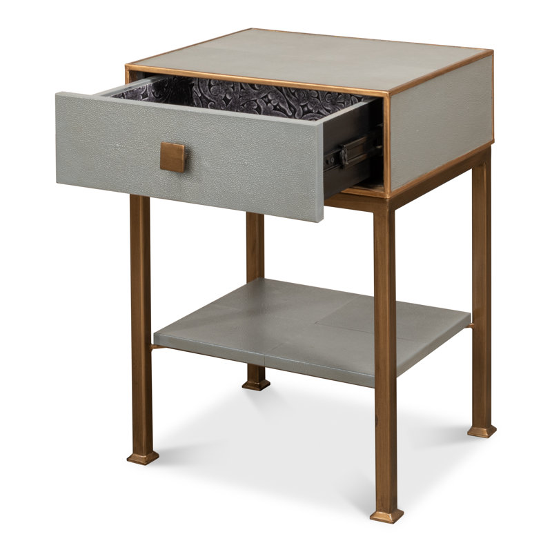 Gillian 1 - Drawer Solid Wood Nightstand