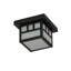 Almont Craftsman Brown 1 - Bulb Outdoor Flush Mount