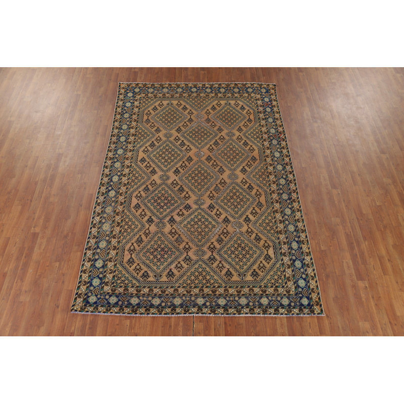 Handmade Geometric   Area Rug 7x10