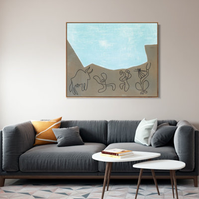 Encadré sur toile, estampe numérique, série Art # 424 par Pablo Picasso, art mural, salon, décorations de bureau à domicile