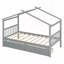 Lit simple en bois avec tiroirs-826762301