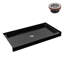 Base de douche 60 po x 36 po Alcove en acrylique noir brillant avec bonde centrale, bonde incluse-115186223