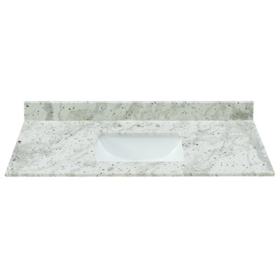 43'' Granite Single Bathroom Vanity Top with Sink