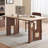 Walnut Rectangular Solid Wood Sintered Stone Dining Table-1230018146
