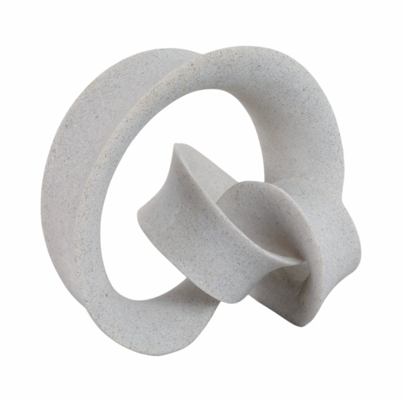Sagebrook Home 8" Menen Small Loop Statuary, Gray