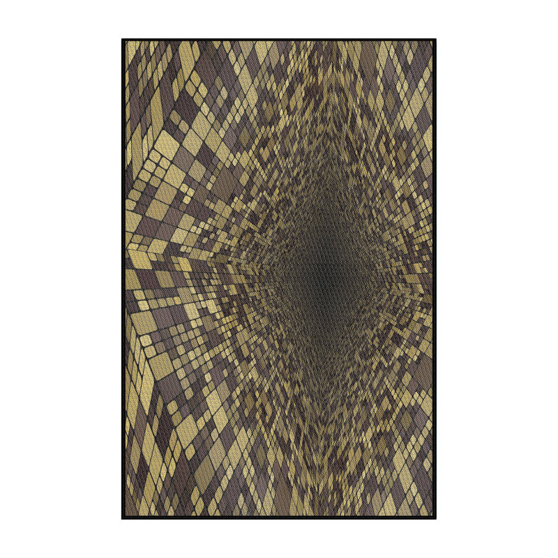 Tapis olive / beige Power Loom, Rectangle 2 pi x 3 pi