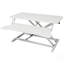 Bureau pour ordinateur portable à hauteur ajustable, station de travail assis-debout réglable avec plateau pour clavier, blanc-127957953