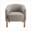 Chaise d'appoint rembourrée pour adultes, pieds en bois massif durable, sièges de salon contemporains, 1 pièce-21889004