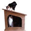 Niche pour chat en carton ondulé PetPro