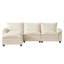 Canapé modulaire 110 po avec repose-pieds modulaire 110 po avec repose-pieds et siège profond, beige-1729293804-1729634715