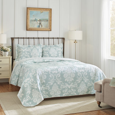 Laura Ashley Venetia Reversible Cotton Quilt Set