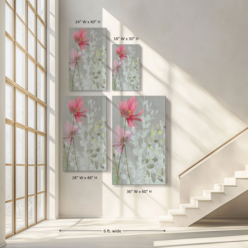 «Blanton's Garden I» par Susan Jill, reproduction sur toile, H 18 po x l 30 po x P 1 po