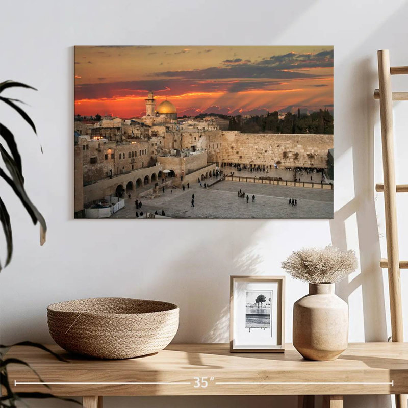 Hannes Jerusalem Temple Mount, 16" H x 24" W