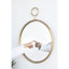 26,4 x 32,3 pouces miroir en métal doré pour le mur - salon, vestibule, bureau, reflet transparent, construction solide 26,4 x 1,8 x 32,3 pouces décorent le design en cristal-736577285-736577282