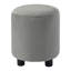 Lit tapissier pleine grandeur avec lit à la terre, lit mère et enfant avec bureau de chevet et petit tabouret rond, velours, gris (ANCIEN SKU: SF000111AAE)-604008689-604008688