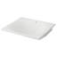 Lavabo de salle de bain rectangulaire encastré avec trop-plein Eurocube® Alpine