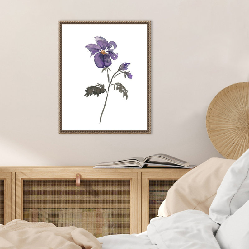 «April Violet» par Amanda Cook, reproduction d'art sur toile encadrée, H 20 po x l 16 po