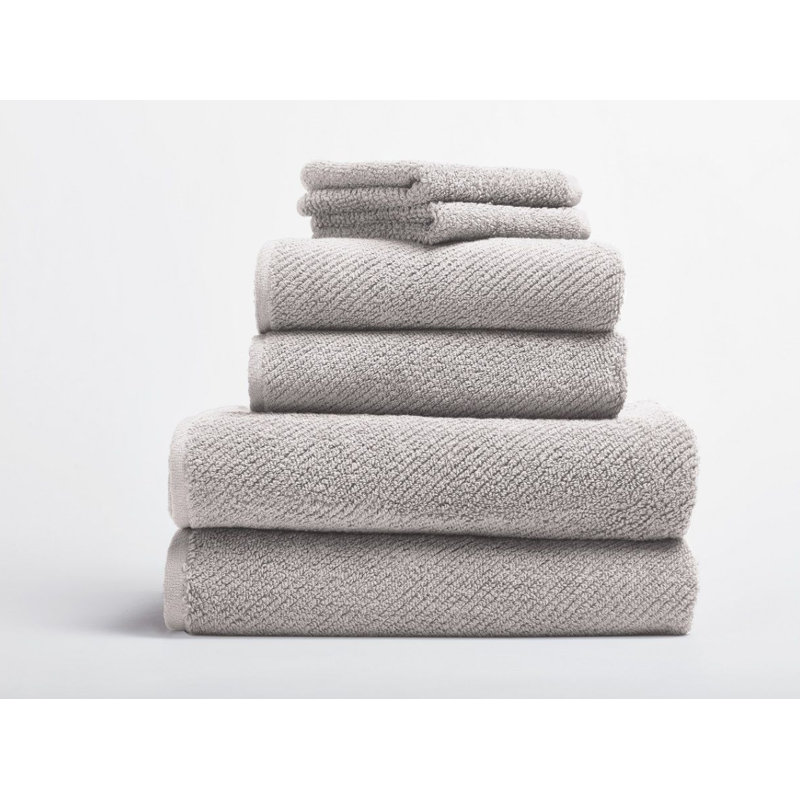 Air Weight Organic 100% Cotton Midweight Hand Towel, Fog