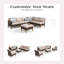 All Weather Wicker/Rattan 9 - Person Seating Group with Cushions-698738145-719423610