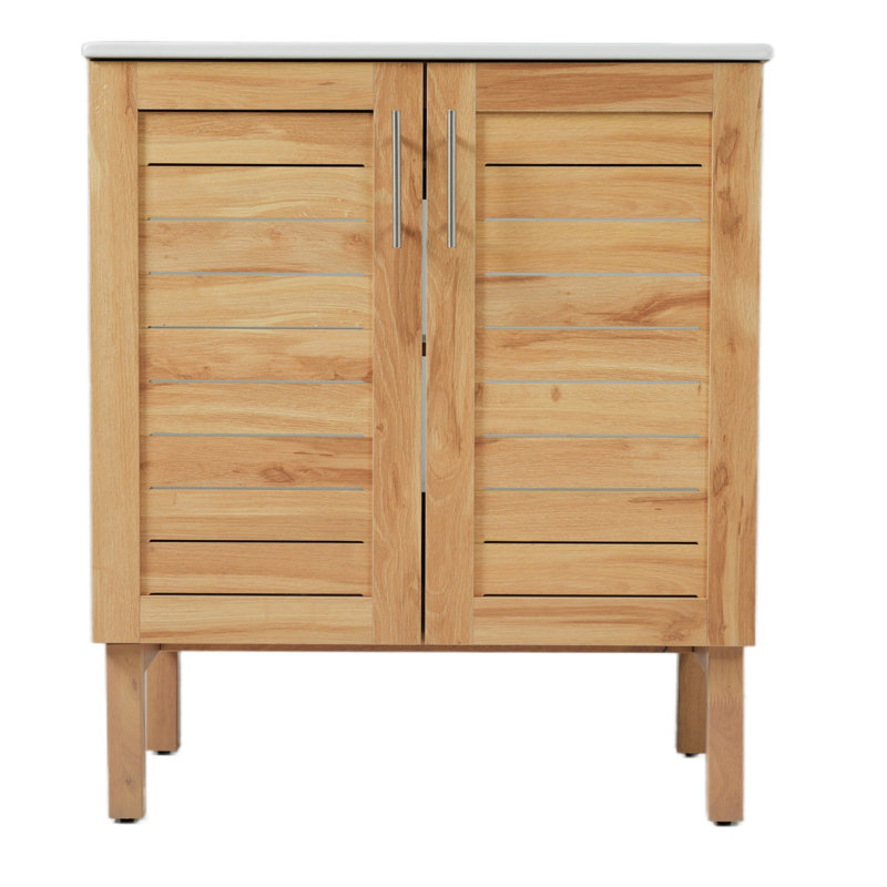 Meuble-lavabo vintage 30 po avec panneau classique