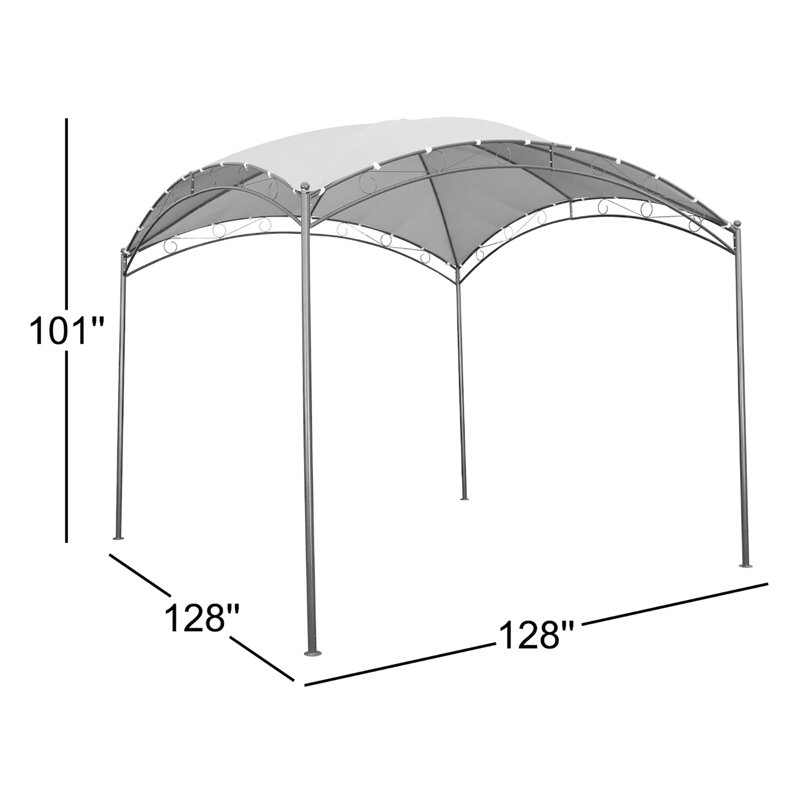 Patson 10 Ft. W x 10 Ft. D Steel Party Tent, Khaki
