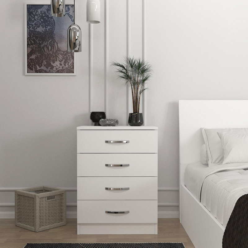 Carrigan 55cm W Manufactured Wood Bedside Table