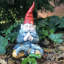 Ensemble de 2 statues de gnomes «Zelda» et «Mordecai»