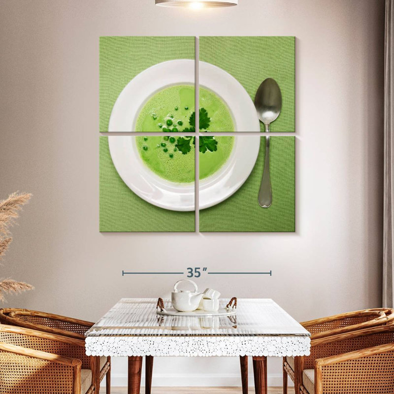 Soupe aux pois verts Yarlin, H 45 po x l 45 po